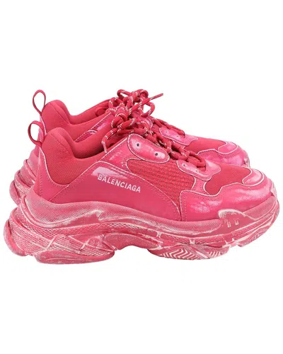 BALENCIAGA BALENCIAGA POLYESTER TRIPLE S FADED SNEAKER (AUTHENTIC PRE-LOVED)