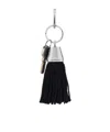 Balenciaga Pompom Key Ring In Black