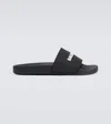 Balenciaga Pool Low Sandals With Logo In Black