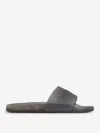 Balenciaga Pool Logo Sandals In Black