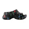 Balenciaga Floral Pattern Rubber Pool Slide Sandals