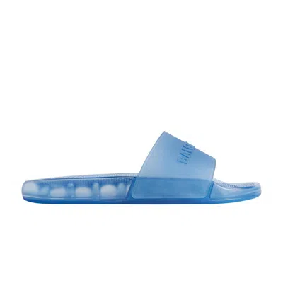 Pre-owned Balenciaga Pool Slide 'blue Transparent' | Men's Size 44