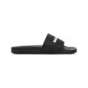 Balenciaga Pool Rubber Slide Sandals In Black