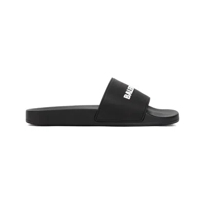 BALENCIAGA BALENCIAGA POOL SLIDE LOGO SHOES MEN