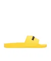 Balenciaga Pool Slide Sandals In Yellow