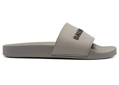 Pre-owned Balenciaga Pool Slide (women's) Sneakers In Grey