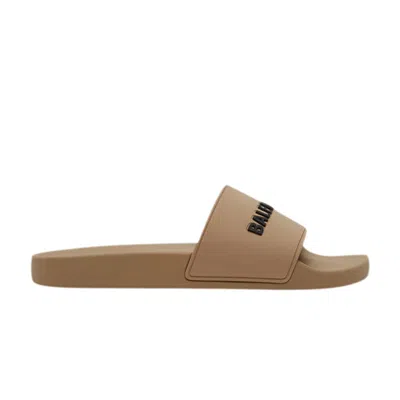 Pre-owned Balenciaga Pool Slides 'beige' | White | Men's Size 40