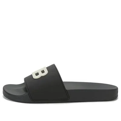 Balenciaga Pool Slides 'black Glow'