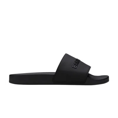 Pre-owned Balenciaga Pool Slides 'black' | Men's Size 40