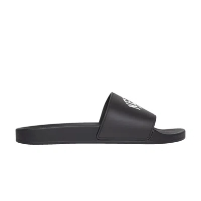 Pre-owned Balenciaga Pool Slides 'cities New York - Black' | Men's Size 39