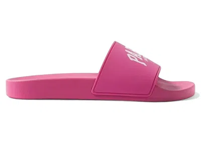 Pre-owned Balenciaga Pool Slides Cities Paris (women's) Sneakers In Pink/white