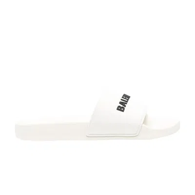 Pre-owned Balenciaga Pool Slides 'eggshell' | White | Men's Size 41