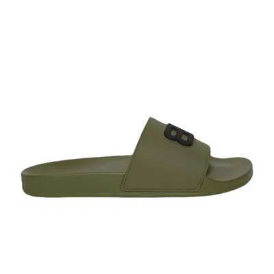 Pre-owned Balenciaga Pool Slides 'khaki' | Brown | Men's Size 42