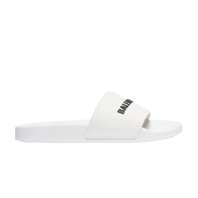 Pre-owned Balenciaga Pool Slides 'white' | Men's Size 43