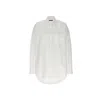 Balenciaga Poplin Oversize Shirt In White