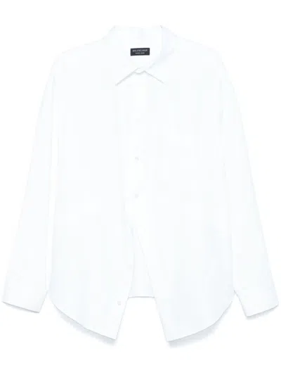 Balenciaga Poplin Shirt In White