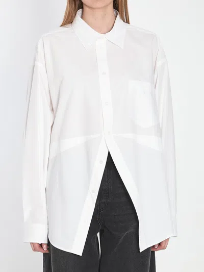 Balenciaga Poplin Shirt In White