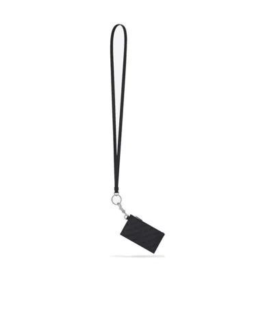 Balenciaga Portacarte Su Portachiavi Cash Da Uomo In Nero In Black