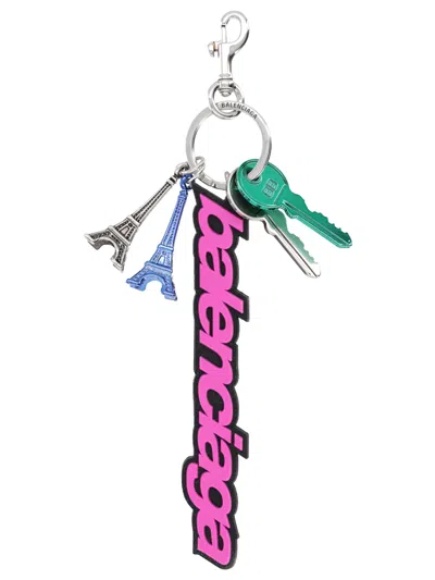 Balenciaga Portachiavi "biker" In Multi