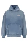 Balenciaga Powder Blue Cotton Sweatshirt