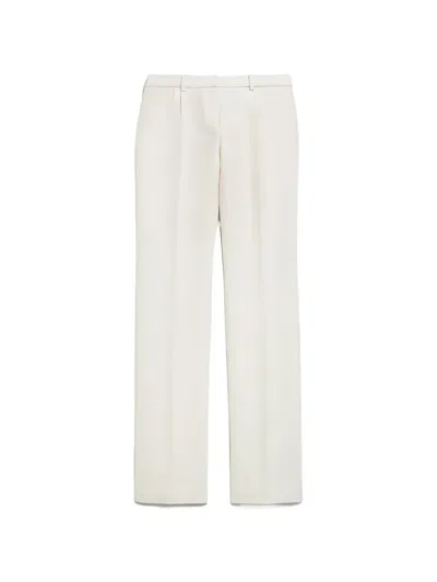 Balenciaga Pressed-crease Trousers In White