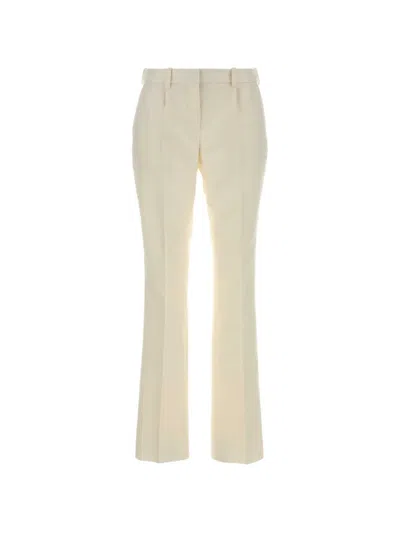 Balenciaga Pressed-crease Trousers In White