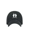 Balenciaga Men Pride Baseball Cap In Black