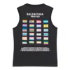 Balenciaga Pride 22 Tank Top 'black White'