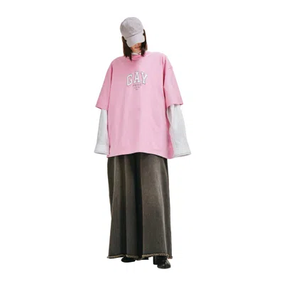 Balenciaga Pride Boxy T-shirt In Pink