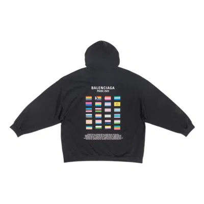 Balenciaga Pride Hoodie Boxy Fit 'black'