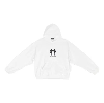 Balenciaga Pride Hoodie Boxy Fit 'white'
