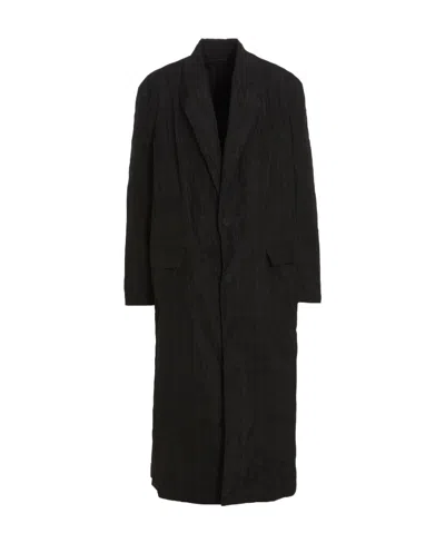 Balenciaga Cotton Car Coat In Blue