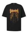 Balenciaga Printed Cotton Jersey T-shirt In Black