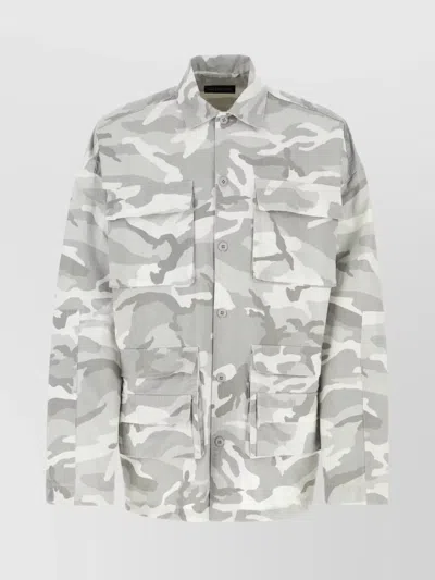 Balenciaga Cotton Cargo Shirt In Multi
