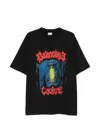 Balenciaga Cotton Salon De Couture Gothic T-shirt In Black