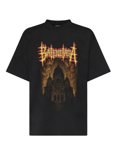 BALENCIAGA PRINTED COTTON T-SHIRT