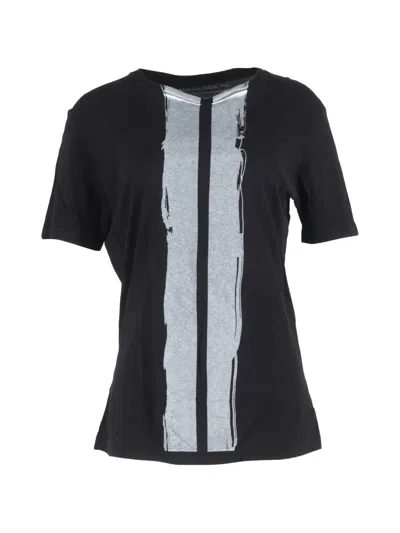 Pre-owned Balenciaga Printed Crew-neck T-shirt In Black