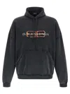 Balenciaga Hooded Sweatshirt Featuring Kangaroo Pocket In Black