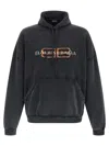 Balenciaga Hooded Sweatshirt Featuring Kangaroo Pocket In Gray