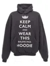 Balenciaga 'keep Calm' Hooded In Multicolor