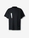 Balenciaga Printed Label T-shirt In Black