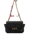Balenciaga Printed Leather Mini Darling Shoulder Bag In Black