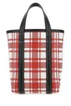 Balenciaga Small Barbes Shopping Bag In Printed Leather In 6190
