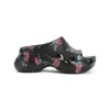 Balenciaga Floral Pattern Rubber Pool Slide Sandals