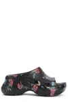 Balenciaga X Crocs Rose Print Pool Slides