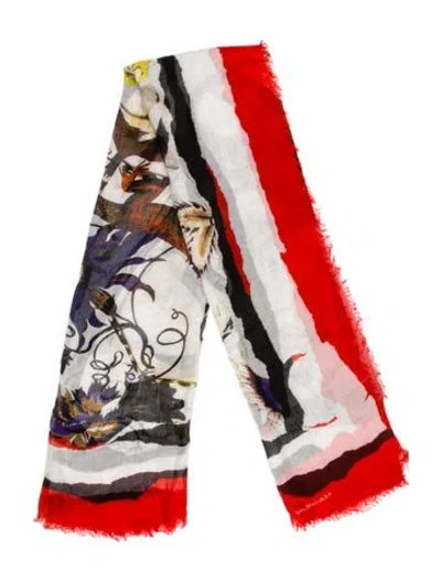 Pre-owned Balenciaga Printed Scarf In Multi