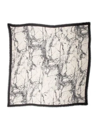 Pre-owned Balenciaga Printed Scarf In Neutrals