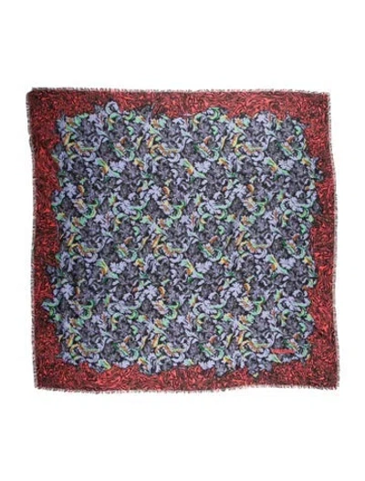 Pre-owned Balenciaga Printed Shawl In Purple