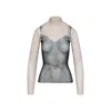 Balenciaga Trompe L Il Lingerie Top In Multi