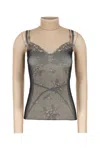 Balenciaga Trompe L Il Lingerie Top In Multi